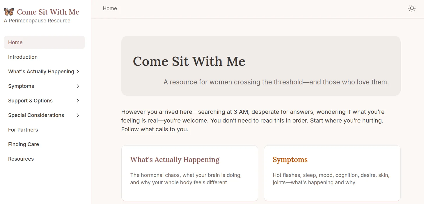 Come Sit With Me screenshot